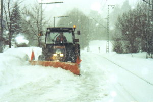 Winterdienst am Bahnhof